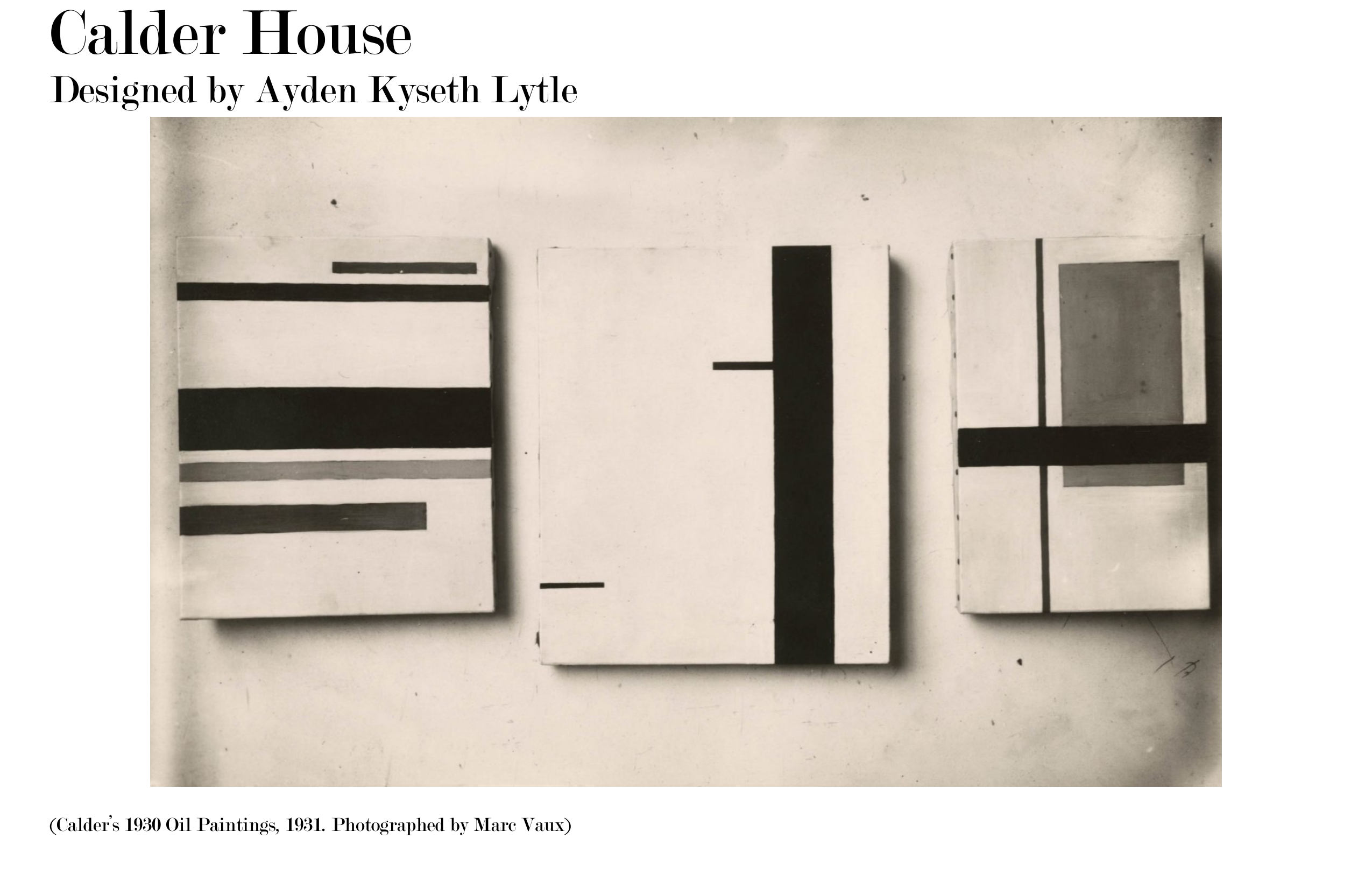 Calder House, page 1 of 24