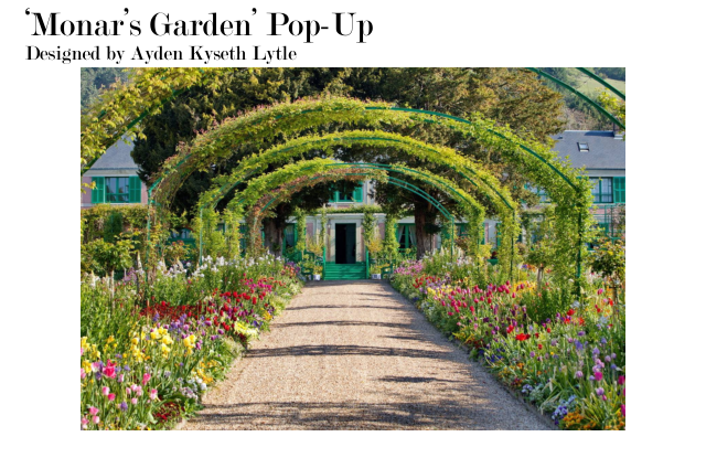 ‘Monar’s Garden’ Pop-Up cover